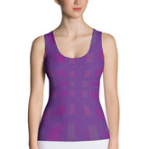 Monochrome Muse Women's Tank Top front view on white background.